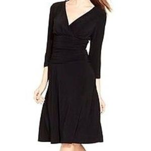 EUC Nine West Surplice Ruched Jersey Dress Sz 18